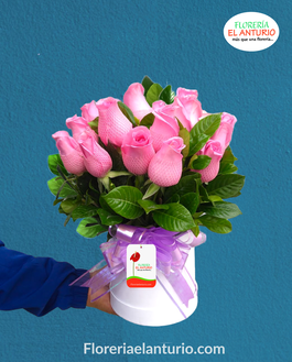 Rosa confeti, canasta, iris, cumpleaños 