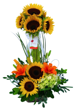 Arreglo de Giralores para cumpleaños aniversarios