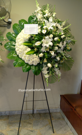 Coronas Fúnebres, coronas florales en lima Perú 