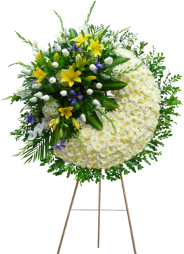 Coronas florales para defunción en lima peru