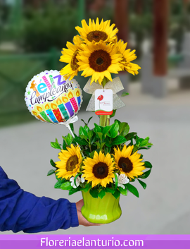 Arreglo floral para cumpleaños