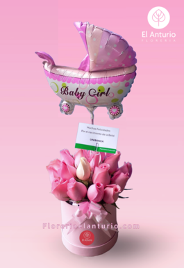 Delivery de arreglos florales para recién nacido