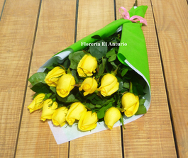 Ramo de rosas amarillas en la Molina surco  lima